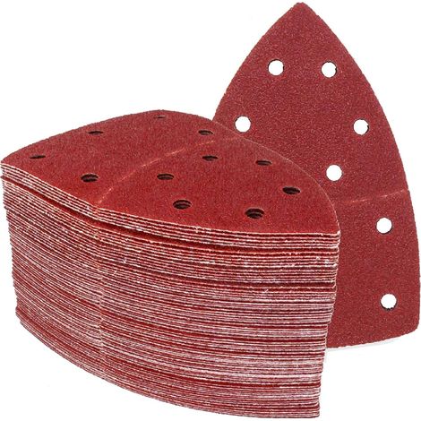 Schleifdreiecke │ 25 Stück │ 11 Löcher │ 105 X 152 Mm │ Körnung 180 │ Für Multischleifer │ Schleifblätter │ Schleifpapier