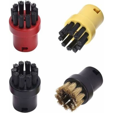 Set Aus 4 Dampfreinigungsbürsten, Dampfreiniger-zubehör, Rundbürsten-set, Für Kärcher Sc1 Sc2 Ctk10 Sc3 Sc4 Sc5 Sc7