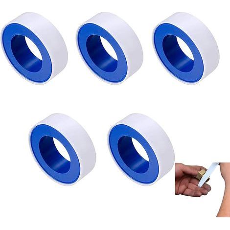 Weißes Teflon-dichtband 10 M X 15 Mm, 5 Rollen Dichtband Wasserdicht Für Pools Und Küchen