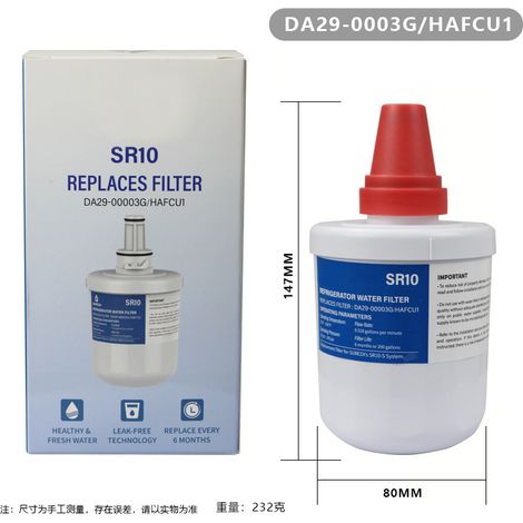 Zwei Filterlogic Fl-293g Wasserfilter Im Set Als Ersatz Für Samsung Da29-00003g, Da29-00003f Und Da29–00003b