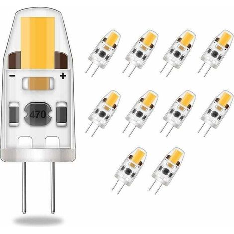 Dimmbare Led-g4-glühbirnen 2w – Ersatz Für 20w Halogen, 10er-pack, Warmweiß, Ac/dc 12-24v