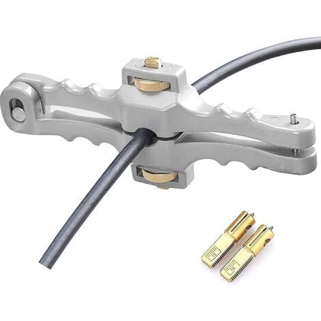 Abisolierzange Für Geschirmte Glasfaserkabel, Longitudinale Abisolierzange Aus Aluminiumlegierung, Kabelschneider Für Kabel Von 10 Bis 25 Mm²