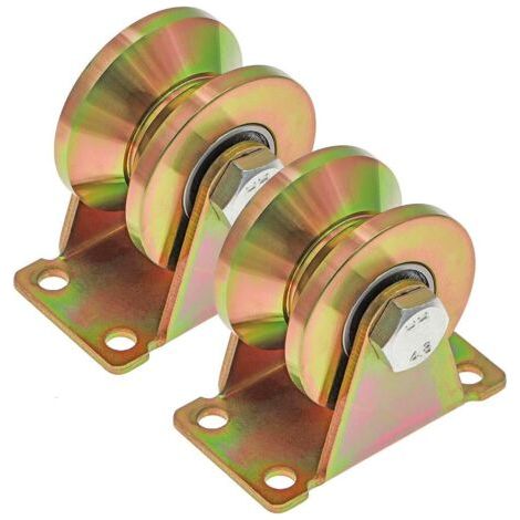 2 Stück V-nuten-rollen, Rollen Für Schiebetore 50 Mm, Stahlrollen Mit V-nut, Für Schiebetore, Tragfähigkeit 270 Kg Pro Rolle
