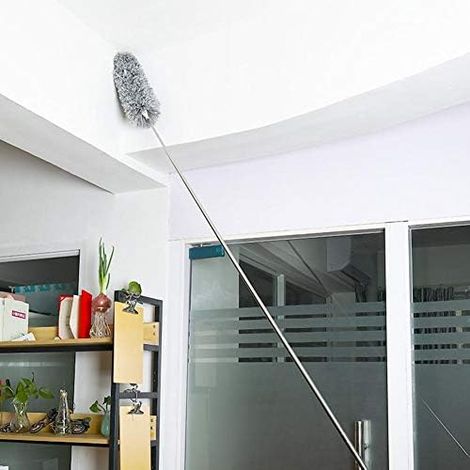 Teleskopischer Und Ausziehbarer Mikrofasers-staubwedel Zum Reinigen Von Deckenventilatoren, Hohen Decken, Jalousien, Spinnweben Und Autos