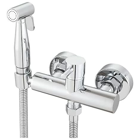 Duschset Für Muslimisches Bidet Shattaf Mit Warm- Und Kaltwassermischer - Verchromtes Messing-set Zur Wandmontage