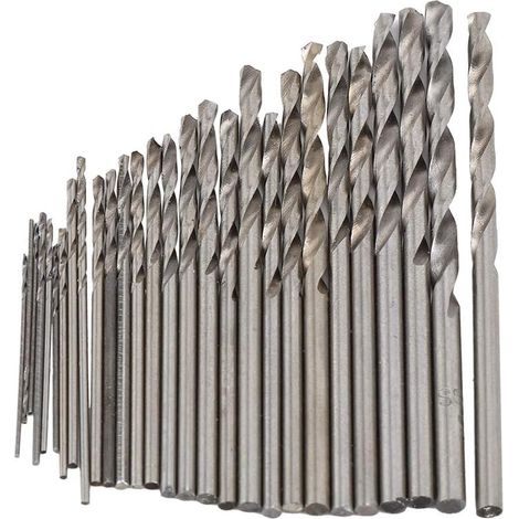 Handbohrerbits, Präzisionsbohrfutter Für Basteln, Mini-spiralbohrer-set Mit 25 Stück Von 0,5 Mm Bis 3,0 Mm Mikrobohrern (schwarz)