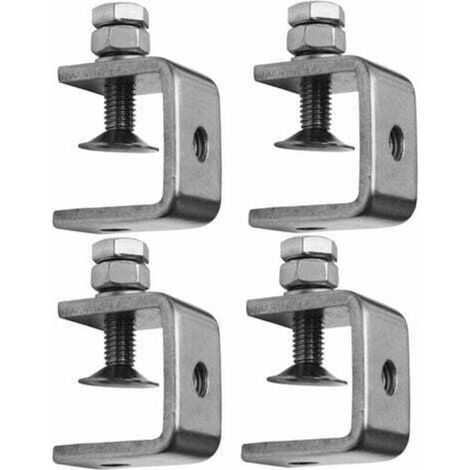 C-zwingen, Holzbearbeitungszwingen, Robuste Edelstahl-tigerklemmen - 4er-set