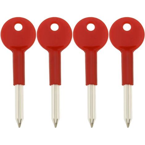 Sicherheitsstützen-bolzenschlüssel Für Tür- Und Fensterschlösser, 8 Cm Langer Ersatz-sternschlüssel, Tür- Und Fensterbeschläge Aus Zinklegierung