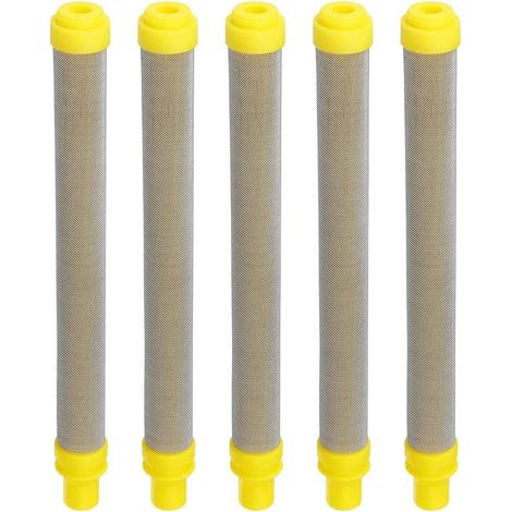 5 Stück 100 Mesh-filter Für Airless-farbspritzpistolen, Wagner Edelstahl-filterelemente Für Airless-lackierspritzpistolen, Gelb