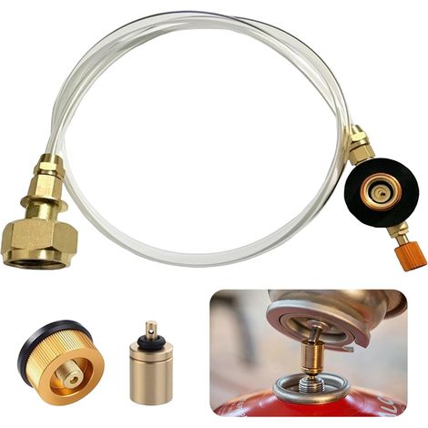 Gaskartuschen-adapter Für Propanflaschen, Ersatzschlauch Für Gaskocher-konverter Im Außenbereich, Gewindeventile