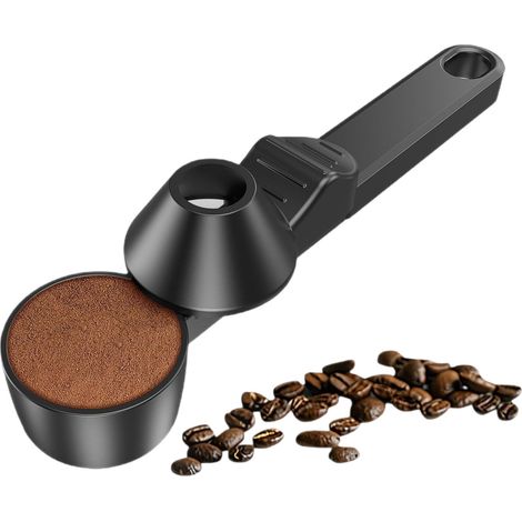 Kaffeelöffel, Schwarz, Länge 19,5 Cm, 1 Stück Tasseur Für Espresso Zur Präzisen Dosierung Des Kaffees