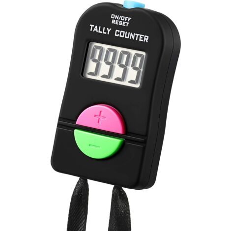 Elektronischer Manueller Handzähler Mit Plus- Und Minus-funktion, Tragbarer Digitaler Klickzähler Mit Kordel Für Sport Und Golf