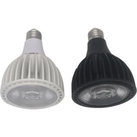 Led-pflanzenlampen – E27/e26-fassung, 30 W, Kaltweiß 6000 K, Ideal Als Zusatzbeleuchtung Für Pflanzen – 2er-pack, Schwarz Und Weiß