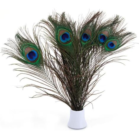 Aktion, Echte Soziale Pfauenfedern, 25-30 Cm, Wunderschöne Dekoration Für Hochzeit, Weihnachten, Halloween, Zuhause (natürlich 20 Stück)