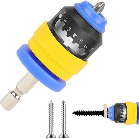 Magnetische Halterung Für Bohrer, Positionieradapter Mit Sechskantschaft Und 7-stufiger Tiefeneinstellung, Sechskantadapter Für Elektrische Werkstattbohrmaschinen