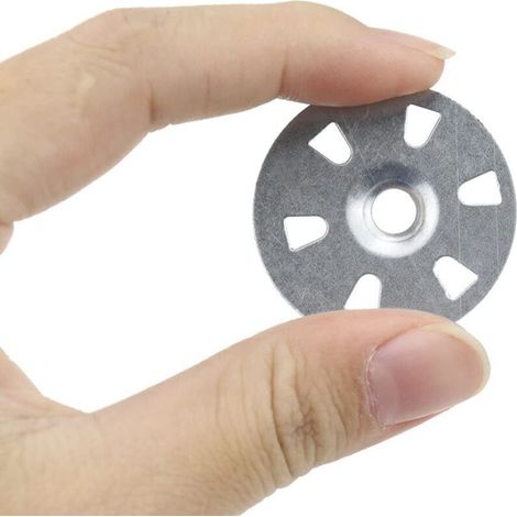 10er-pack 35 Mm Durchmesser Verzinkte Eisen-isolierscheiben, Thermoboard-nageldichtungen Für Wärmedämmung Und Gipskartonplatten