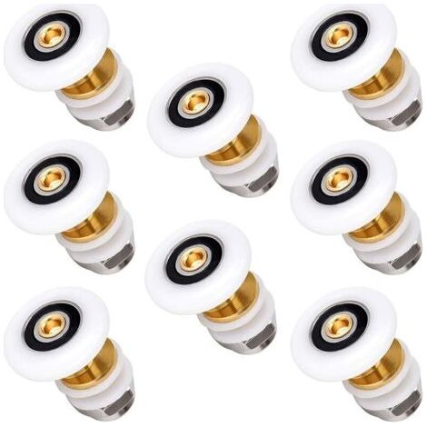 Ersatzrollen Für Schiebeduschwände - 8er Set - Durchmesser 25 Mm