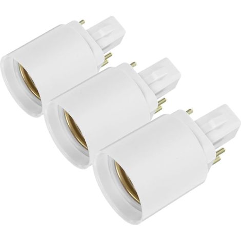 3er-pack G24q Auf E27 Lampensockel-adapter, Sicherer Anschluss Für Led-lampen, Für Den Privaten Und Gewerblichen Gebrauch