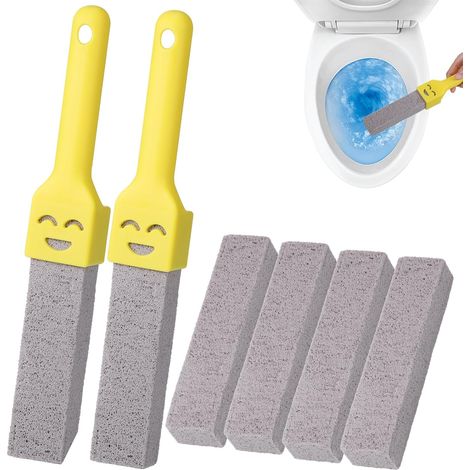 Wc-bürste Mit Zwei Griffen - Ersatz-reinigungsbürste Für Pool Und Toilette - 6-teilig Zur Kalkentfernung - Reinigungsprodukte Und Zubehör