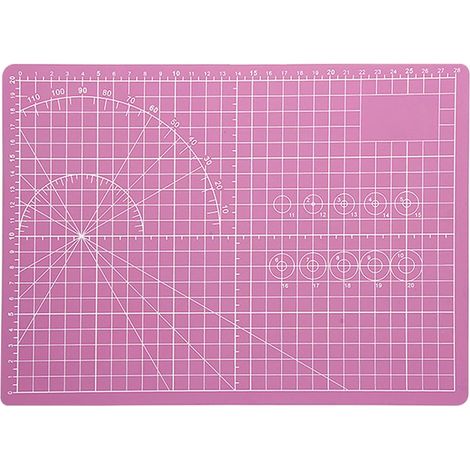Schneidematte, Nähmatte, Schneideunterlage, Schneideplatten, Selbstheilende Schneidematte, Für Stoffe, Quilten, Nähen, Scrapbooking (rosa)