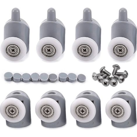 8 Stück 23mm Rollen Laufrad Für Duschtür, Schiebetürrollen Für Badezimmer
