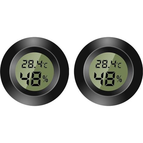 Digitales Innenthermometer - Mini-hygrometer - Digitaler Lcd-bildschirm - Für Innen- Und Außenbereich - Feuchtigkeitsmesser Für Luftbefeuchter, Keller, Babyzimmer - Fahrenheit Oder Celsius (2)