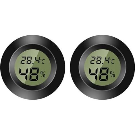 Digitaler Innenthermometer - Mini-hygrometer - Digitaler Lcd-bildschirm - Für Innen- Und Außenbereich - Feuchtigkeitsmesser Für Luftbefeuchter, Keller, Babyzimmer - Fahrenheit Oder Celsius (2)