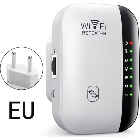 Leistungsstarker Kabelloser Wifi-verstärker, 300 Mbps Wlan-repeater, Wlan-booster, Einfach Zu Installierender Wlan-extender Mit Wps-taste