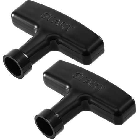 2 Stück Startgriff Rücklaufgriff Motorstartgriff Schwarz Rücklaufstartergriff Generator Rasenmäher Kettensäge Kettensägen-startgriff Für Kettensäge