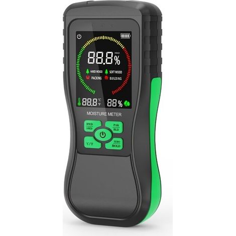 Wandfeuchtigkeitsmesser Mit Induktivem Sensor, Farbigem Lcd-bildschirm Und Tonalarm, Digitaler Feuchtigkeitsdetektor Für Wände