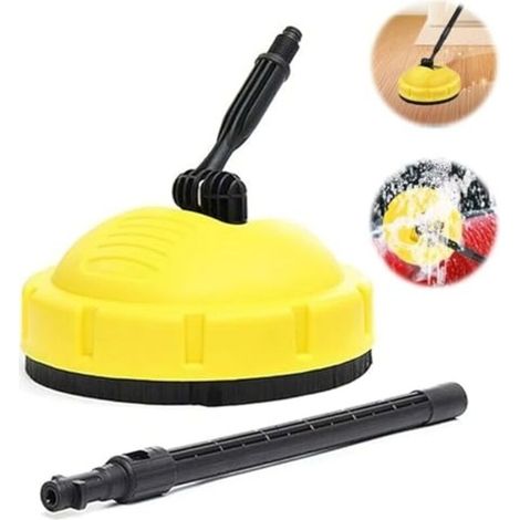 Hochdruckflächenreiniger Für Karcher K1 K2 K3 K4 K5 K7, Patio-reinigerzubehör, Rotierende Hochdruckbürste Mit Langem Griff, Hochdruckreiniger-zubehörteile