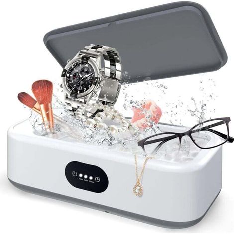 Ultraschallreiniger, 640 Ml 49000 Hz Ultraschallbad, 40 W Ultraschallreiniger Für Schmuck, Ultraschallreiniger Mit 3 Zeiteinstellungen Zur Reinigung Von Schmuck, Brillen, Uhren Und Zahnprothesen
