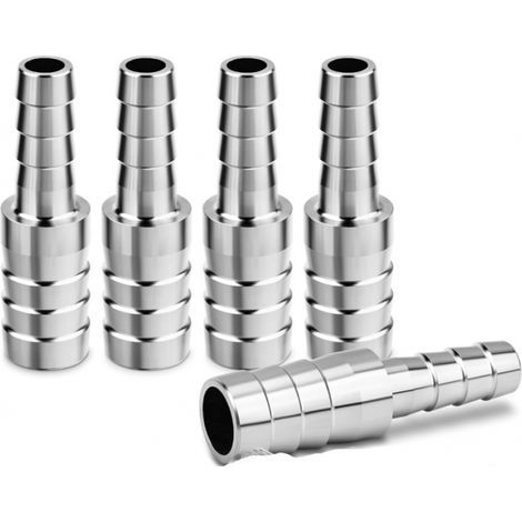 5 Stück Edelstahl 304 Reduzierrohradapter Von 14 Mm Auf 12 Mm, Schlauchverbinder, Ladeluftkühler-verbinder Für Wasser Und Luft