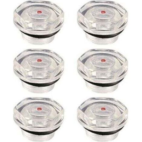 Ölstandsanzeiger Für Luftkompressor, Schauglas, Öleinfüllverschluss, Ölstandsanzeige, Sichtfenster, Flüssigkeitsstandanzeige Aus Kunststoff, Gewinde 20 Mm, 6 Stück