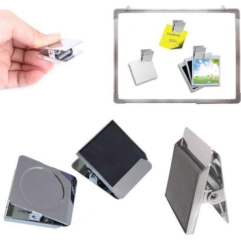 10 Stück Magnetklammern, Metall-magnetclip-zangen, Kühlschrankmagnete, Magnetzangen Für Whiteboard, Kühlschrank, Büro