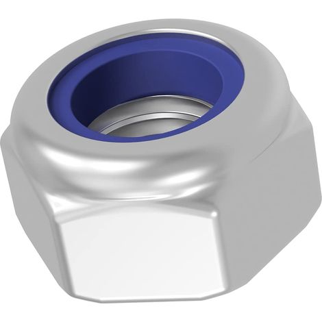 Stoppmutter Aus Verzinktem Stahl M10, 25er-pack, Selbstsichernde Sechskantmuttern, Ideal Für Tischlerei, Bauwesen, Klempnerarbeiten Und Andere Anwendungen.