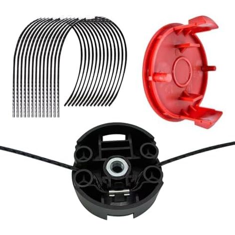 Fil De Débroussailleuse Compatible Avec Débroussailleuse Bosch Afs 23-37, 3,5 Mm X 37 Cm Avec Tête De Coupe F016f04839, Couvercle De Bobine F016f04841 (12 Pièces)