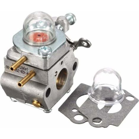 Vergaser Mit Primer, Glaskolben Und Distanzstück, Ersatz Für Walbro Wt-973 Wt-1116, Ersatz Für Troy-bilt Tb21ec Tb22ec Tb32ec Tb80ec Y25 Y128 Ym71ss Rm2520 Rasentrimmer