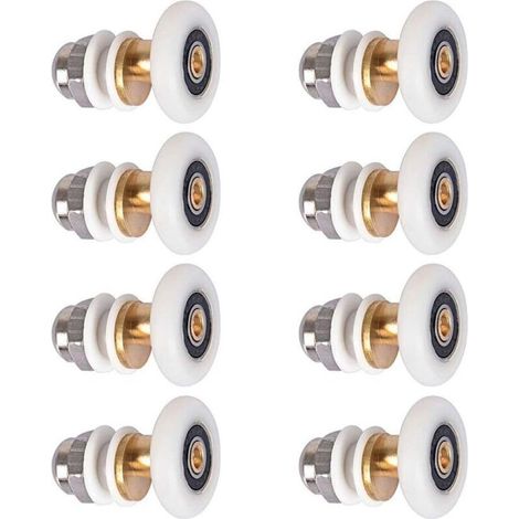 Duschtür - Rolle Für Duschtür, Schiebetürrollen, Türrolle, Ersatzrad, 8 Stück, 23 Mm
