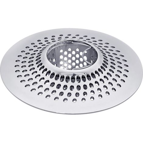 Haar-abflussreiniger, Silber, Durchmesser 11,5 Cm, 1 Stück, Abflussfilter Für Badewanne Und Dusche, Edelstahl.