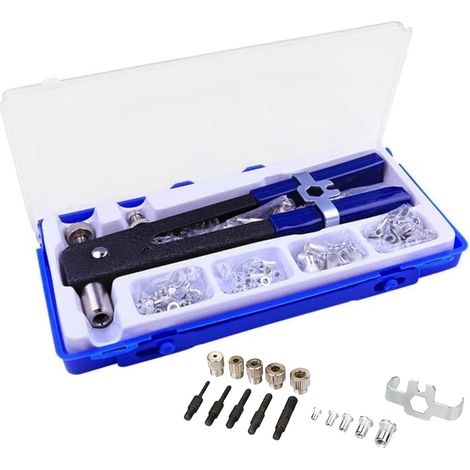Nietpistolen-set Für Handmuttern, 86-teilig, Manurivet Nietzange, Gewindeeinsätze M3 M4 M5 M6 M8 Für Autos, Anhänger, Elektroplatinen Und Andere Anwendungen