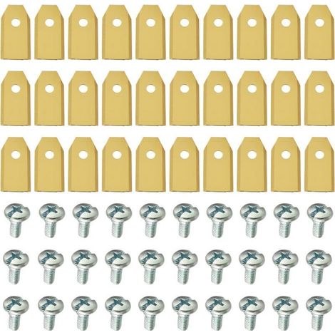 3er-pack Rasiermesser-ersatzklingen Für Mähroboter, Universelle Ersatzklingen, 35×18×0,6 Mm, Gold