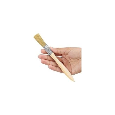 Malpinsel 10 Mm (12er Pack) – Professioneller Flachpinsel Mit Holzgriff – Wandmaler-pinsel Für Innen- Und Außenbereich, Farben, Lacke, Kleber Und Heimwerken