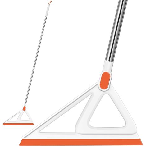 Multifunktions-zauberbesen, Silikon-abzieher-besen Für Böden, Gummibesen (orange, 133 Cm)