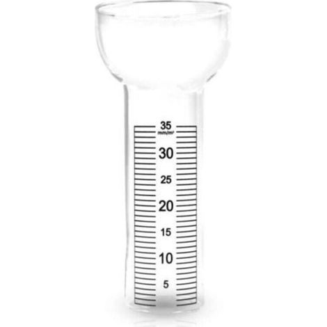 Ersatzglas Für Regenmesser Mit Frosch-, Maus-, Rabenmotiv Usw. Mit Skala Bis Zu 35 Mm/m²