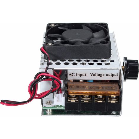 Ac 220 V 4000 W Hochleistungs-scr-spannungsregler, Elektronischer Spannungs- Und Drehzahlregler Mit Thermostat Und Lüfter
