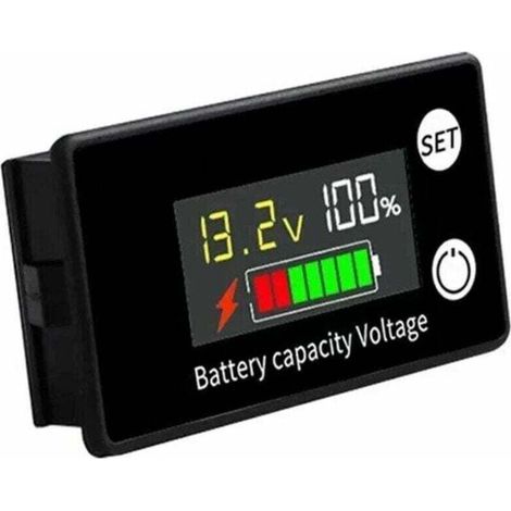 Dc-batteriespannungsmesser 8v Bis 100v Für Blei-säure- Und Lithium-batterien 12v, 24v, 48v, Mit Lcd-display.
