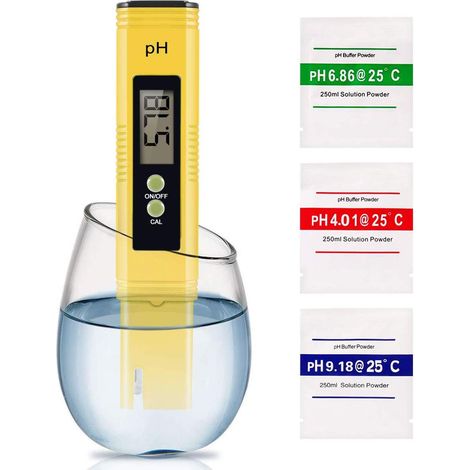 Elektronischer Ph-meter, Hochpräziser Mini-ph-stift Von Qualität Für Wasserzähler, Lcd-bildschirm Und Ablesegenauigkeit Für Aquarium Und Pool.