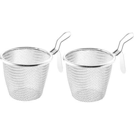 2er-set Silberne Edelstahl-schaumlöffel Für Chinesischen Fondue, Multifunktionales Küchensieb Für Den Hausgebrauch, Verbessert Die Kochleistung