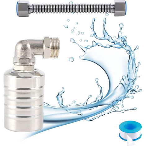 Vollautomatischer Schwimmer Aus Edelstahl 304, Automatischer Wasserstandsregler Für Wassertank, Mini Kugelhahn Mit Schwimmer Aus Edelstahl (steckdose)
